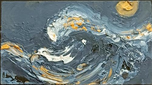 Moon and Sea December II, 2025