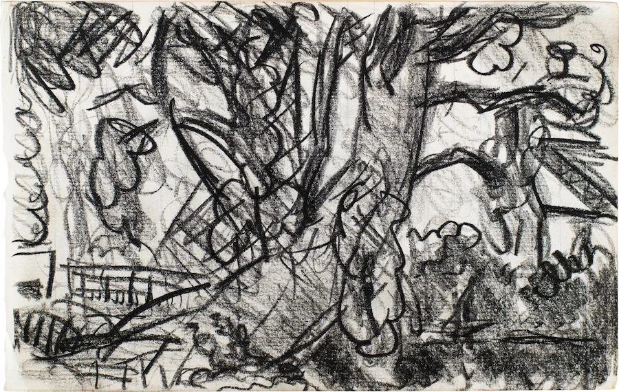 Sargy  Mann - Large Willow on the River Box