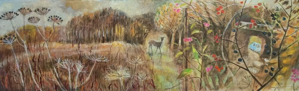 Tessa  Newcomb - The Setting Sun helps the Trees