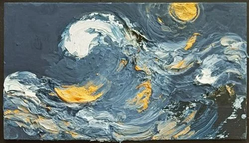 Moon and Sea December III, 2025