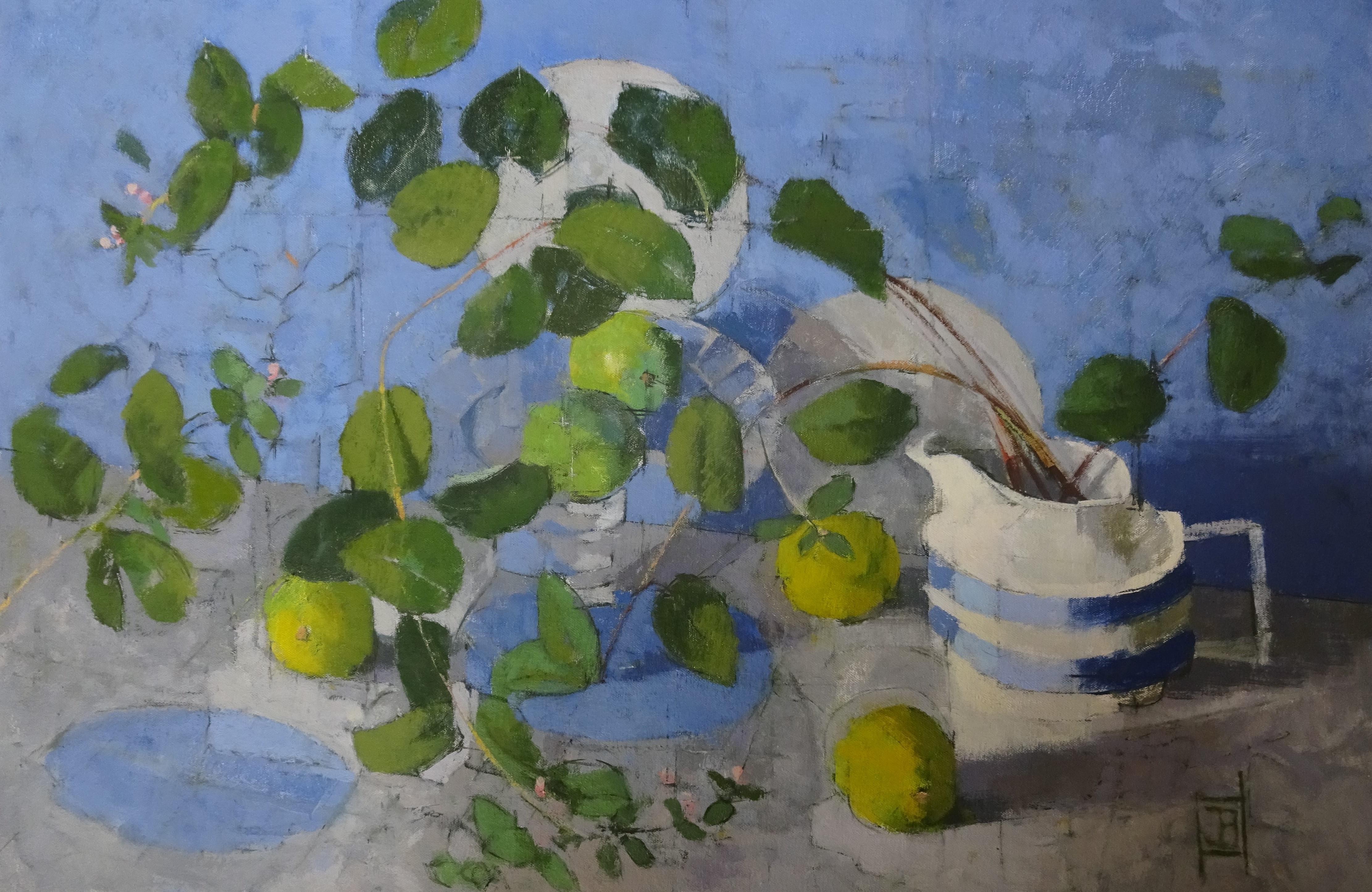 Jill  Barthorpe - Blue Still Life