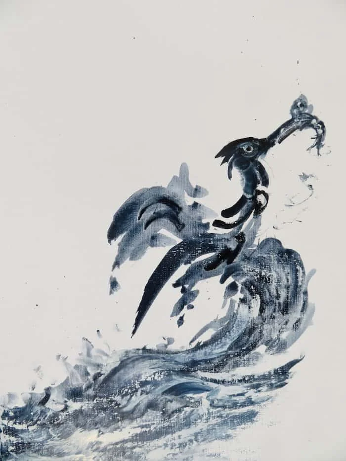 Maggi Hambling - Cormorant Rising III